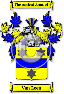 Van Leen Family Crest Download (jpg) Legacy Series - 150 DPI